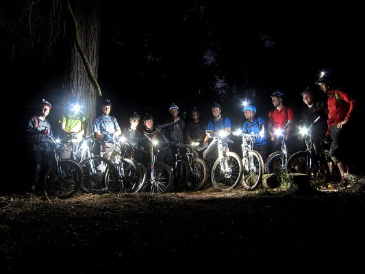 Night Ride Woodhill Forest Mountain Bike Park